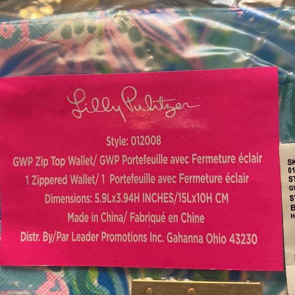 NWT Lilly Pulitzer Zip Top Wallet - Picture 4 of 5